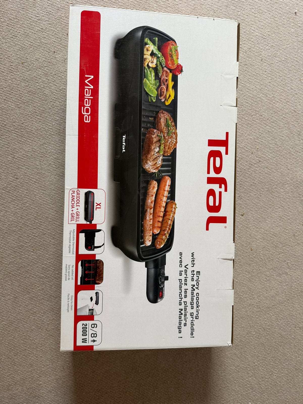 Tefal gourmetstel nieuw in doos, Ophalen, Zo goed als nieuw, 4 t/m 7 personen