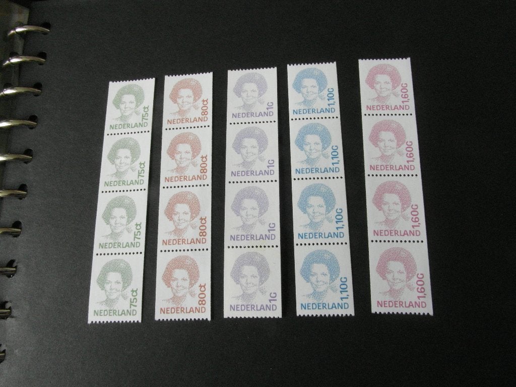 1488a-1497a Beatrix in strips van 4 1991-2001 Postfris, Postzegels en Munten, Postzegels | Nederland, Ophalen of Verzenden, Na 1940