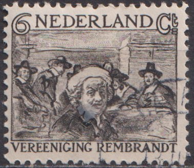 Rembrandt No.230 O. ADV. no.25 O., Verzenden, T/m 1940, Gestempeld