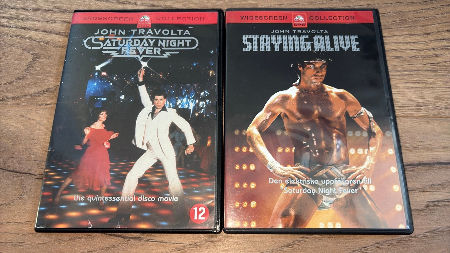 Saturday Night Fever en Staying Alive met John Travolta., Vanaf 16 jaar, Ophalen of Verzenden, Zo goed als nieuw, Actie en Avontuur
