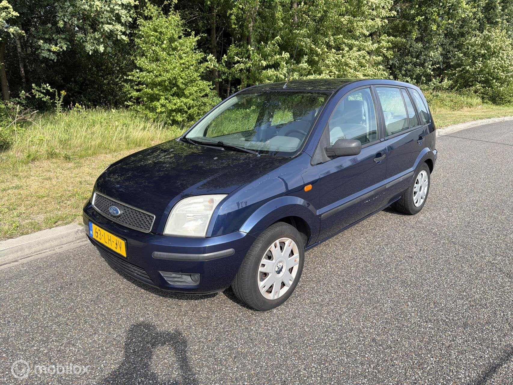 Ford Fusion 1.4-16V Trend, Auto's, Voorwielaandrijving, Elektrische ramen, 15 km/l, Blauw