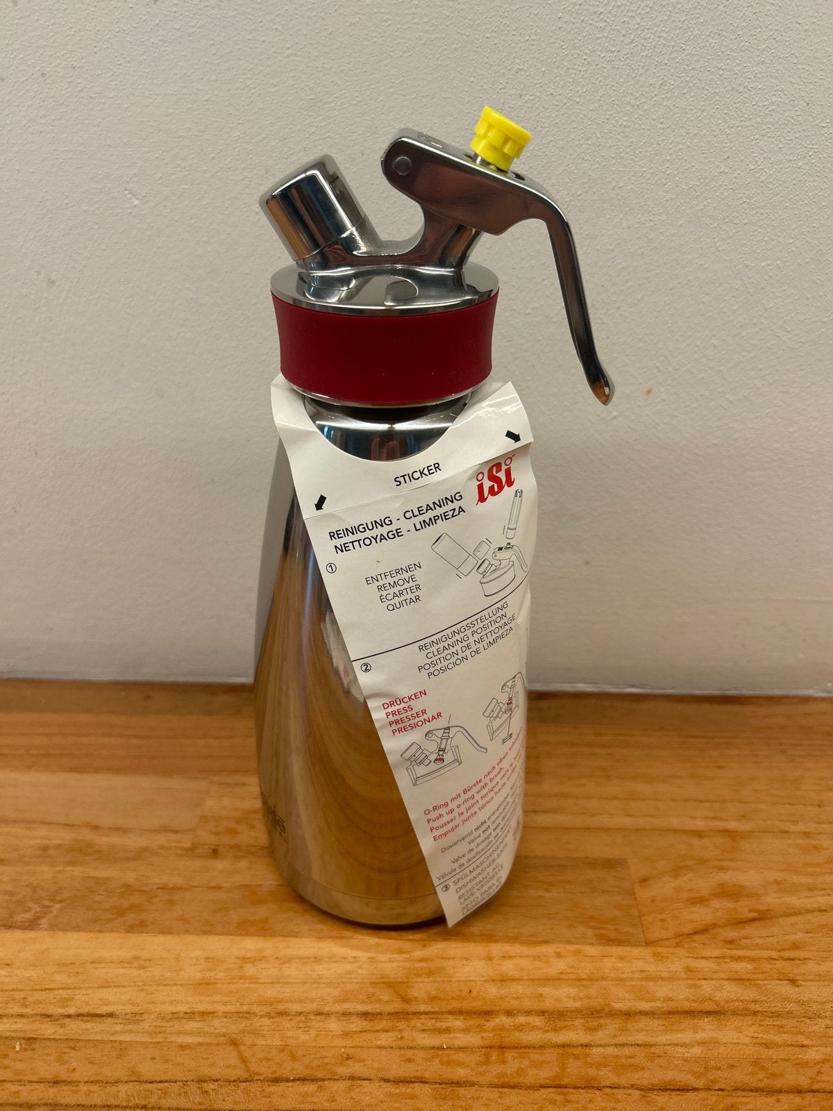 ISI Thermo Whip Plus 0.5L - Professionele Slagroomspuit, Overige typen, Ophalen of Verzenden, Metaal, Overige merken