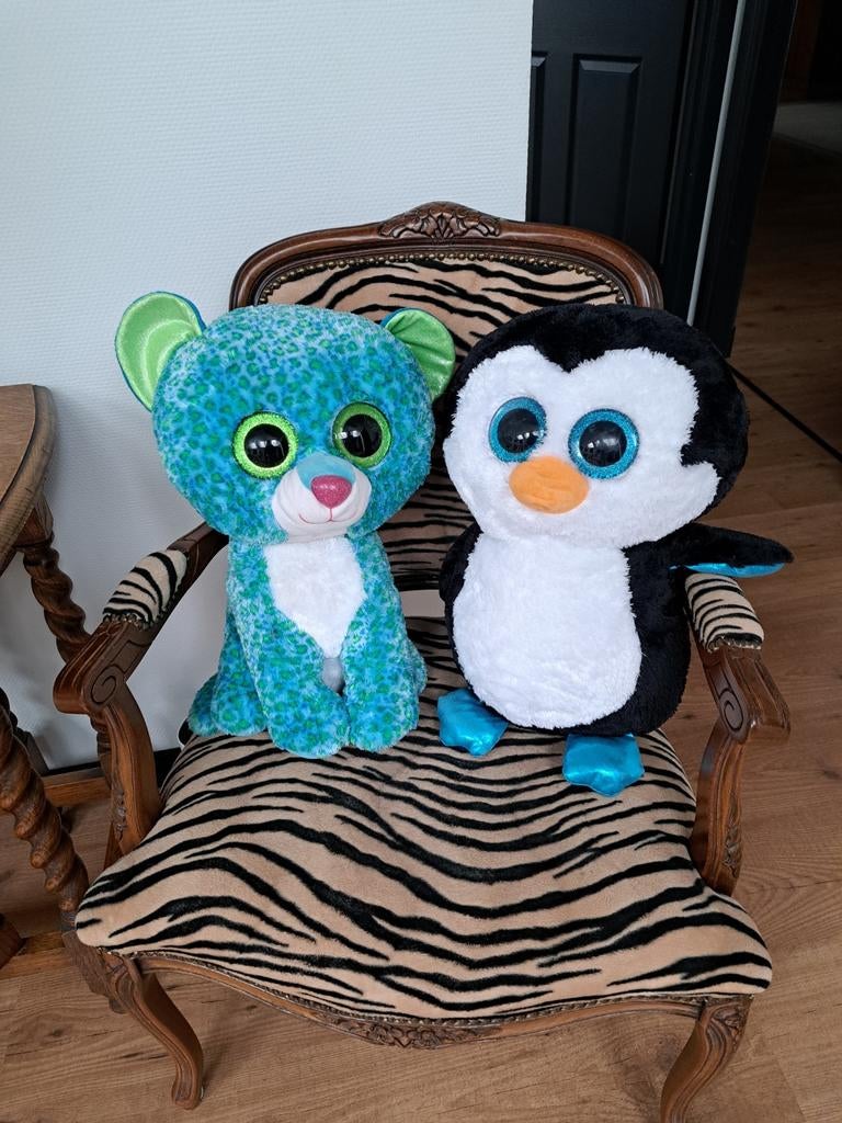 Grote ogen knuffels 45 cm Ty Beanie, Ophalen of Verzenden, Zo goed als nieuw