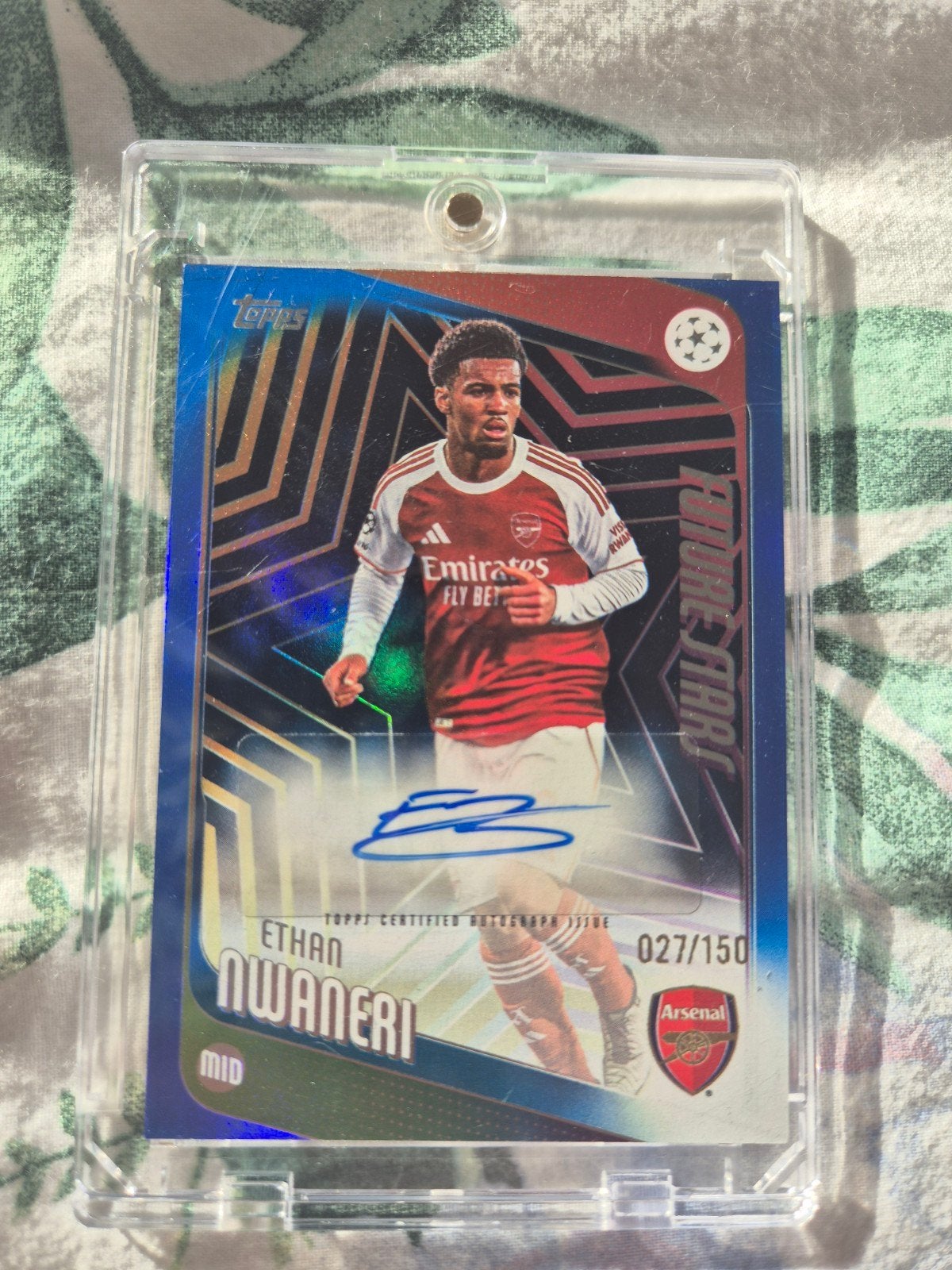 Ethan Nwaneri Arsenal Autograph Topps /150, Ophalen of Verzenden, Zo goed als nieuw