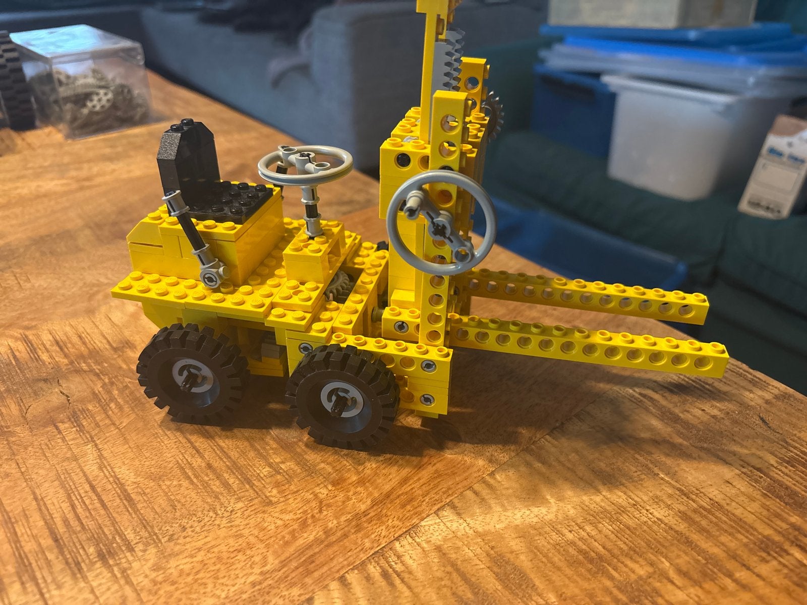 LEGO Technic 850 Vorkheftruck (1977) met instructies, Kinderen en Baby's, Speelgoed | Duplo en Lego, Ophalen of Verzenden, Gebruikt