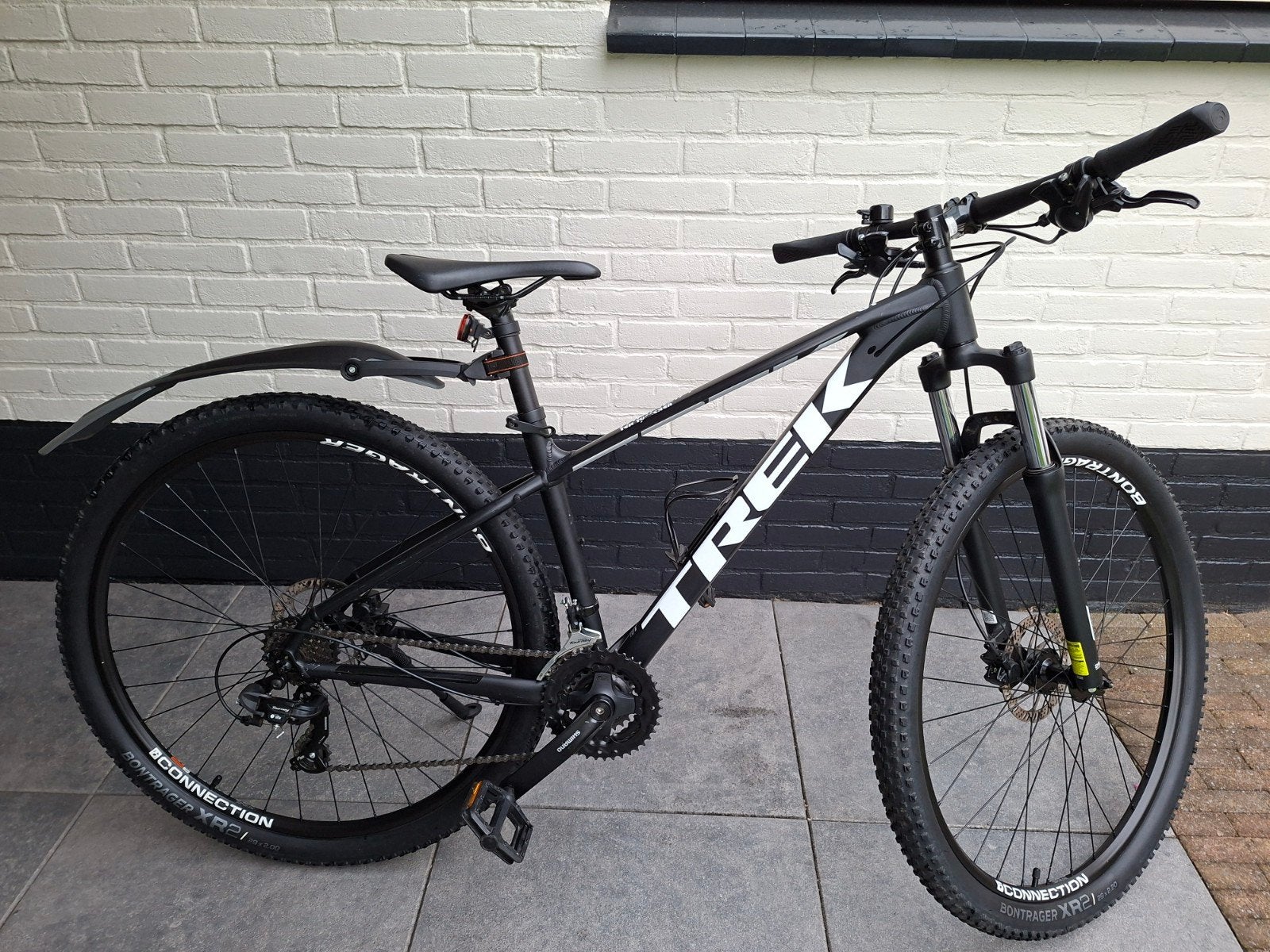 mountainbike Trek Marlin 5, maat 17.5 29"wheel. Zwart, mat, Fietsen en Brommers, Minder dan 45 cm, Ophalen, Zo goed als nieuw