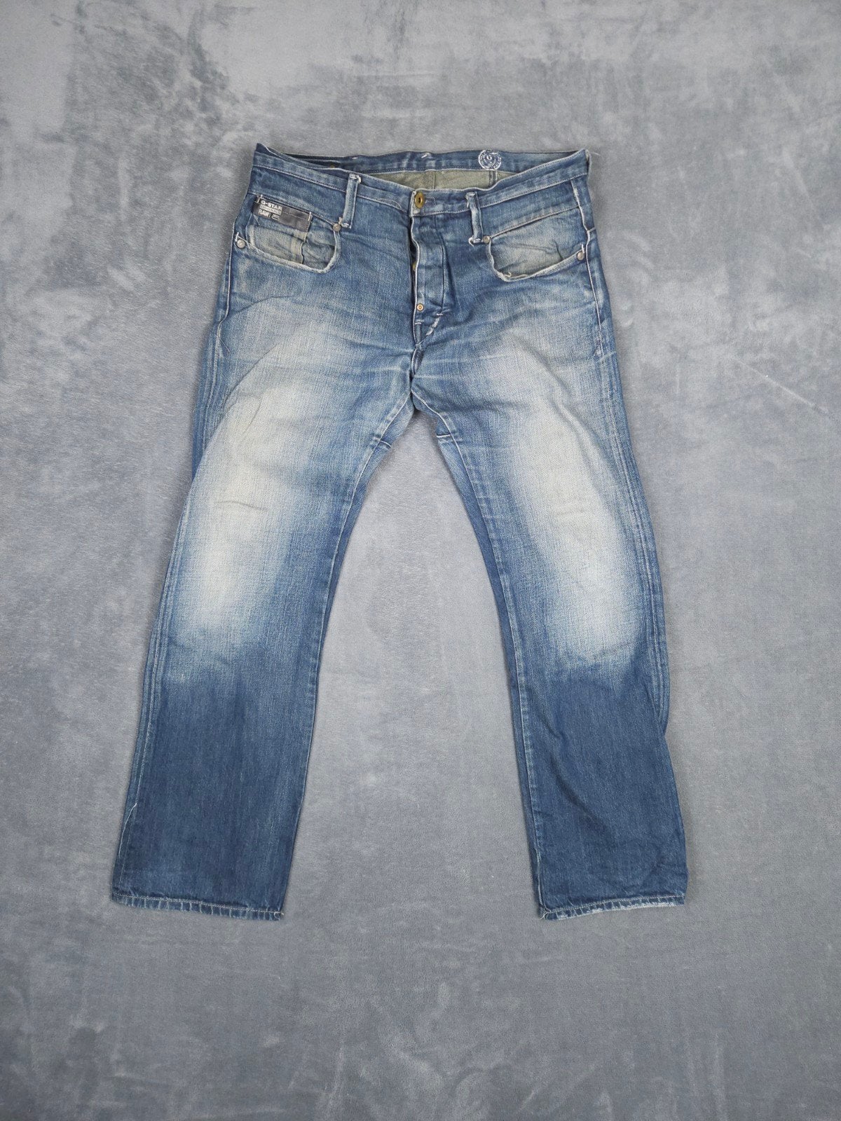 Star Broek 3301 W33 L30 Straight Fit Blauw Jeans., G-Star Raw, ., ., W33 - W34 (confectie 48/50)