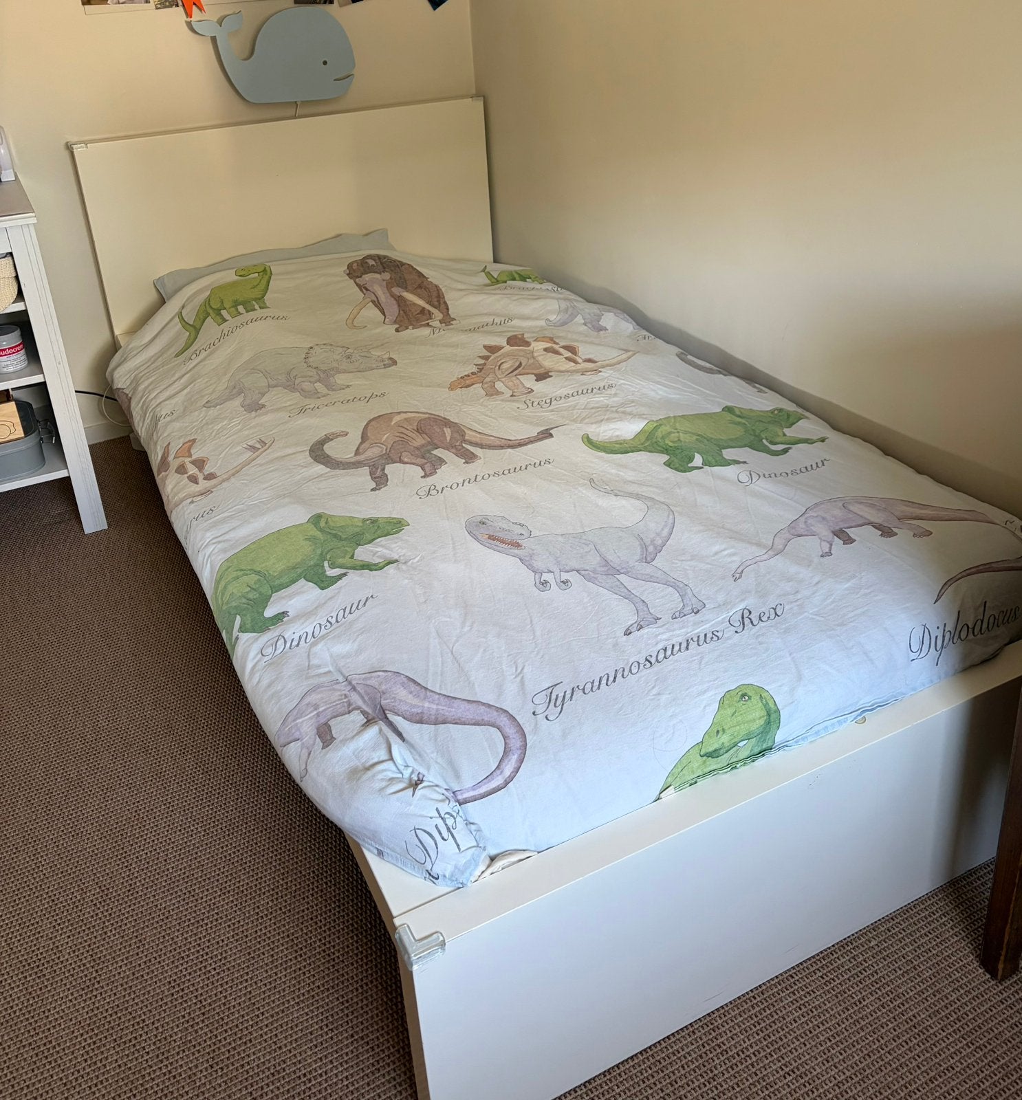 Ikea bed met stevige lattenbodem en matras, Huis en Inrichting, Ophalen, Gebruikt, Eenpersoons