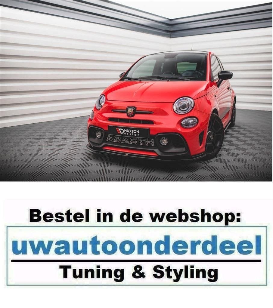 Maxton Fiat Spoiler Lip Splitter Voor 500 Abarth Facelift