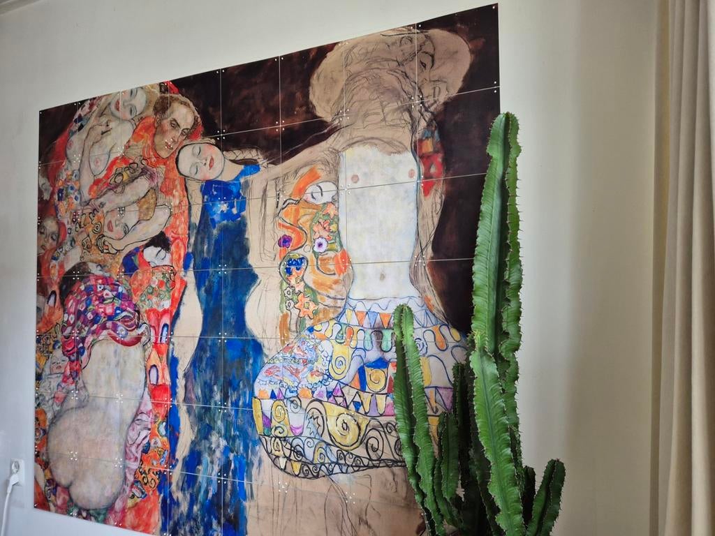 Gustav Klimt IXXI 160 x 140, Ophalen of Verzenden, Zo goed als nieuw, 160 cm, 140 cm