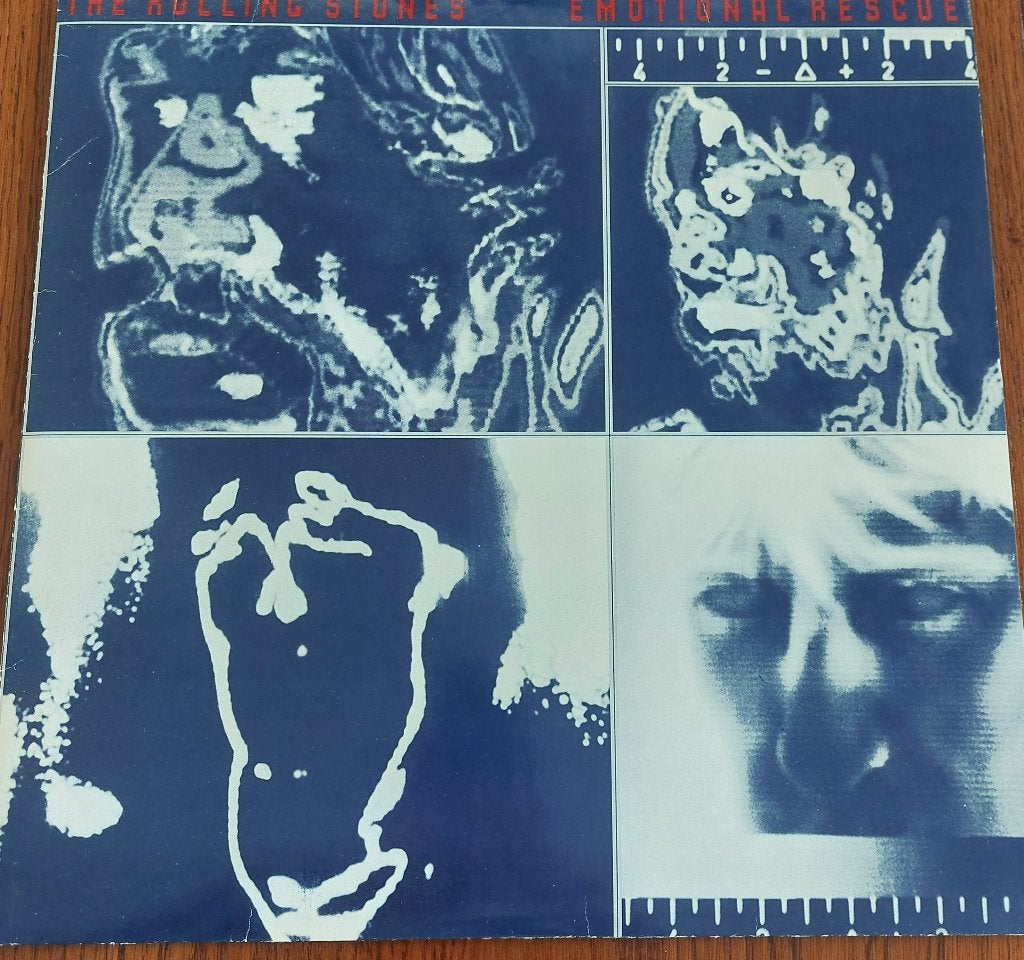 THE ROLLING STONES  LP TITEL..EMOTIONAL RESCUE, Inclusief binnenhoes, Ophalen of Verzenden, Gebruikt, 12 inch