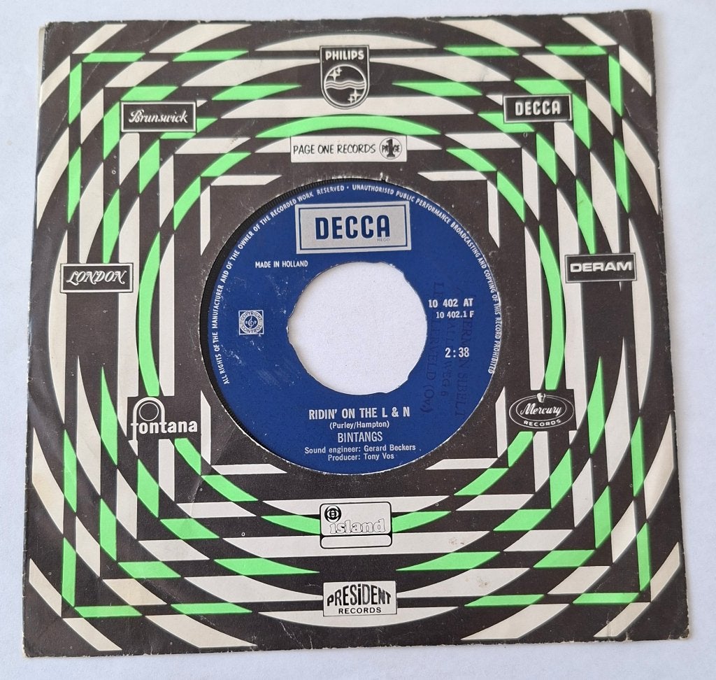 The Bintangs - Ridin' on the L & N, Ophalen of Verzenden, Gebruikt, Pop, Overige typen
