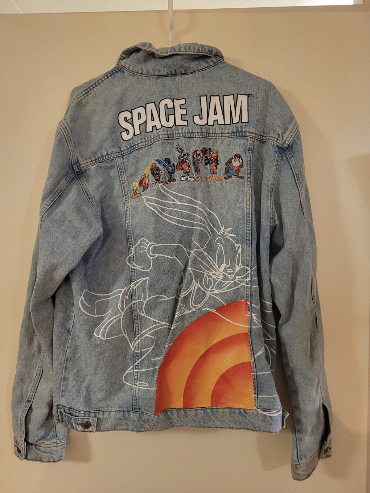 Snipes Space Jam Denim Jacket - Maat XL - Goede Staat, Snipes, Blauw, Maat 56/58 (XL), Ophalen of Verzenden