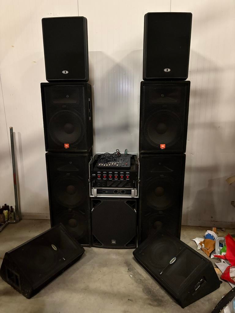 JBL, Dynacord, Samson, Power Dynamics geluidsset, Ophalen, Gebruikt, JBL, Complete surroundset