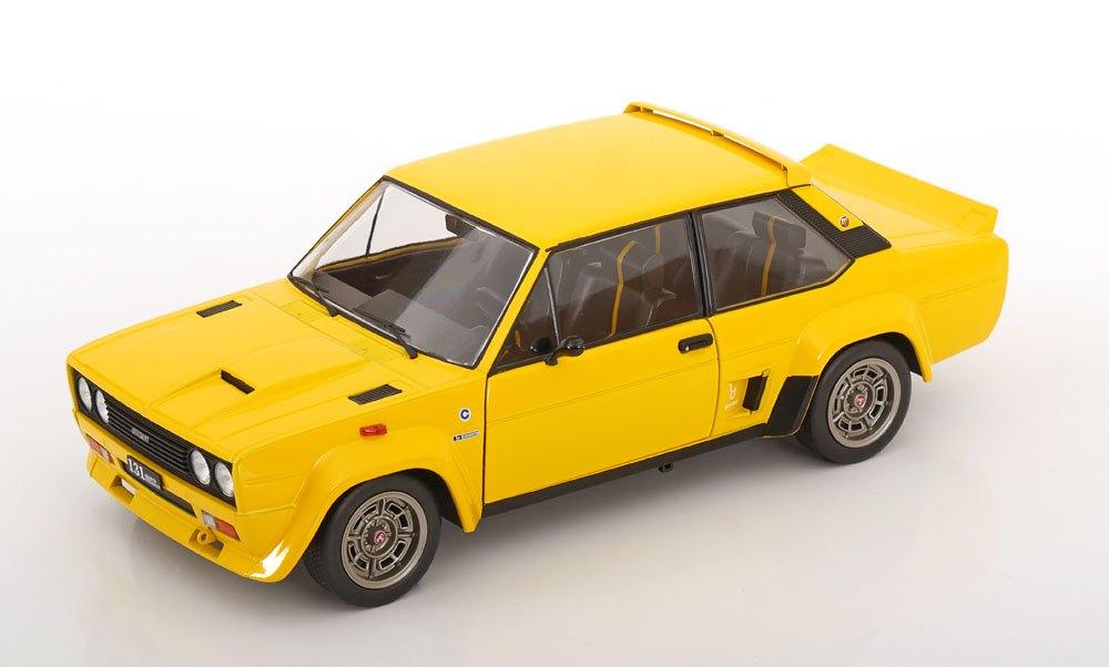 Fiat 131 Abarth 1980 Geel 1-18 Solido, Hobby en Vrije tijd, Modelauto's | 1:18, Solido, Auto, Solido, Nieuw