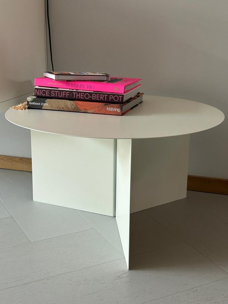 Hay Slit salontafel XL kleur wit, Ophalen, Gebruikt, 50 tot 100 cm, Rond