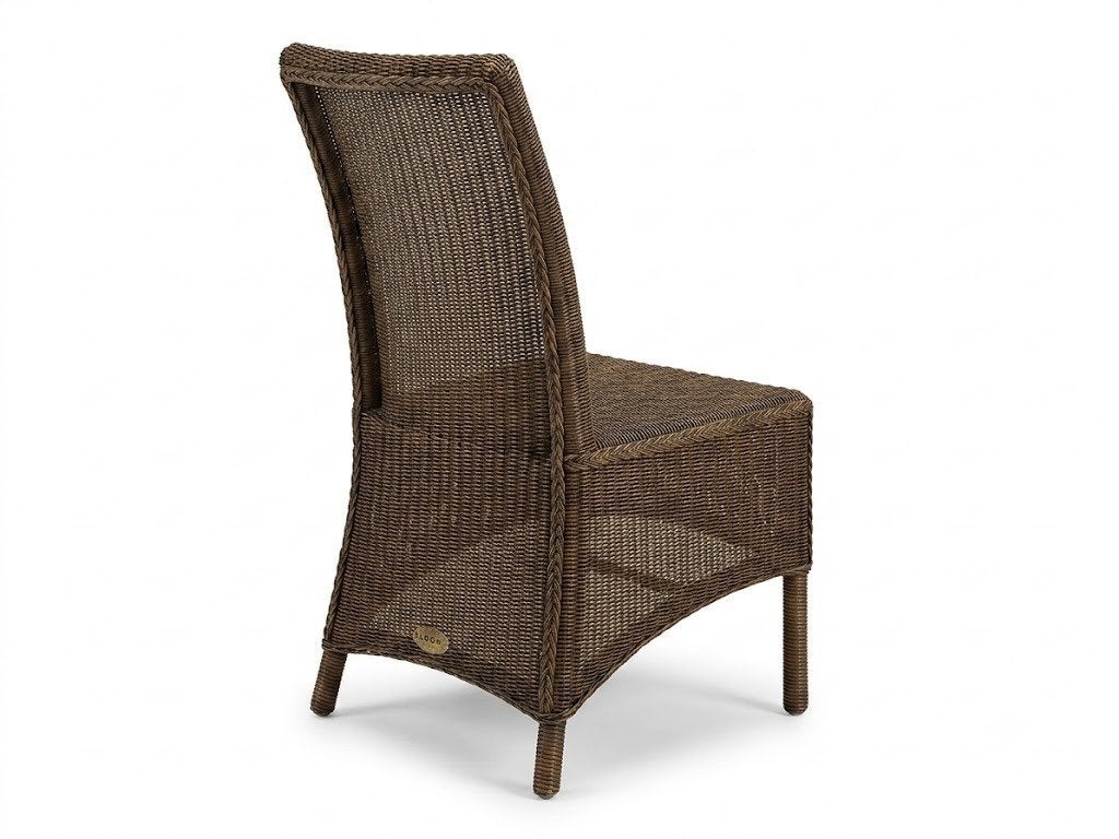 Set van 4 Originele Lloyd Loom Eetkamerstoelen in Topstaat, Ophalen, Bruin, Landelijk, klassiek, Hout