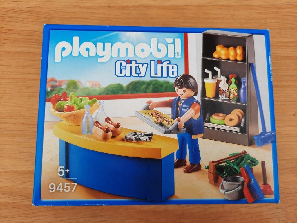 Playmobil city life schoolconciërge met kiosk 9457, Kinderen en Baby's, Speelgoed | Playmobil, Complete set, Overige typen, Ophalen of Verzenden