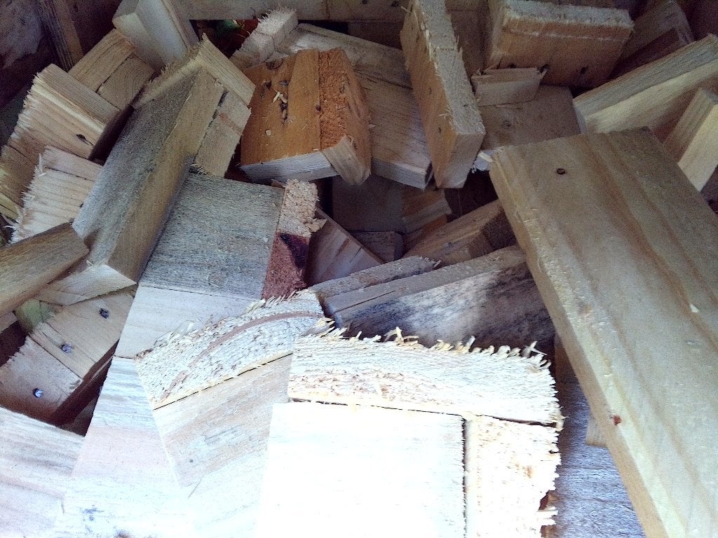 Vuren brandhout per kuub, Tuin en Terras, 6 m³ of meer, Ophalen, Overige houtsoorten, Blokken