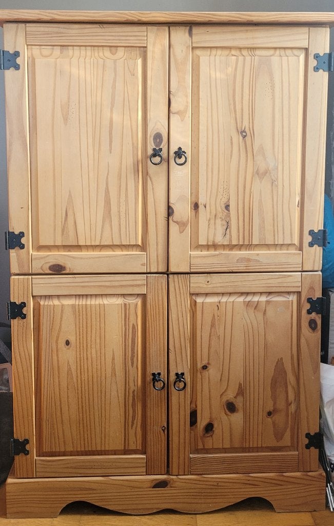 Kast Mexicaans Grenen, Ophalen, 100 tot 150 cm, Minder dan 150 cm, Grenenhout