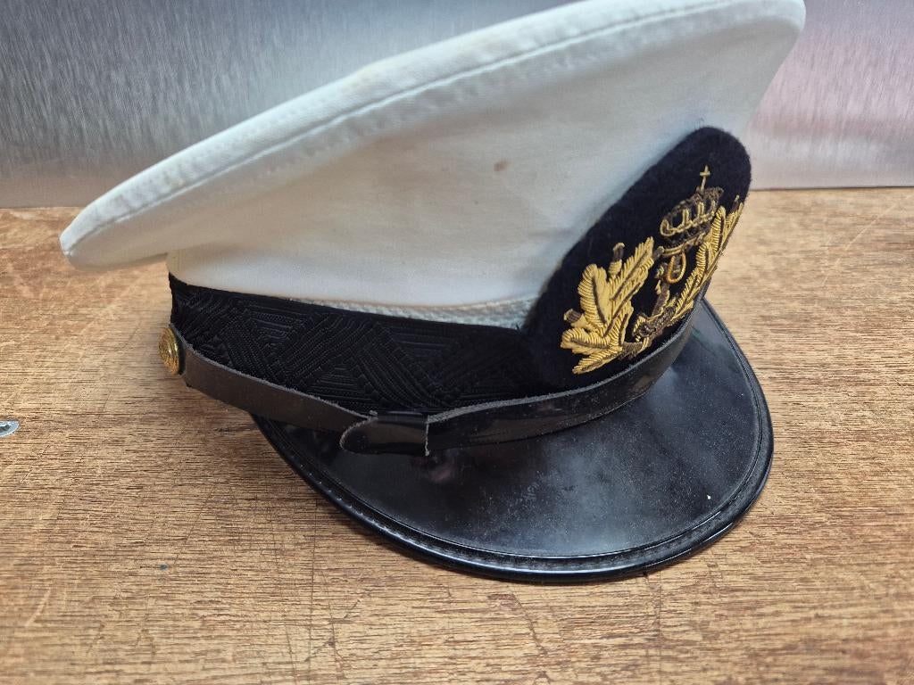Kon. Marine Pet officier Nederland, Ophalen of Verzenden, Marine, Nederland, Helm of Baret