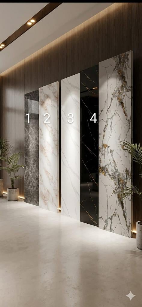 PVC SPC Wandpanelen 280x122 cm 3mm dik, 60 cm of meer, Nieuw, Ophalen of Verzenden, 10 m² of meer