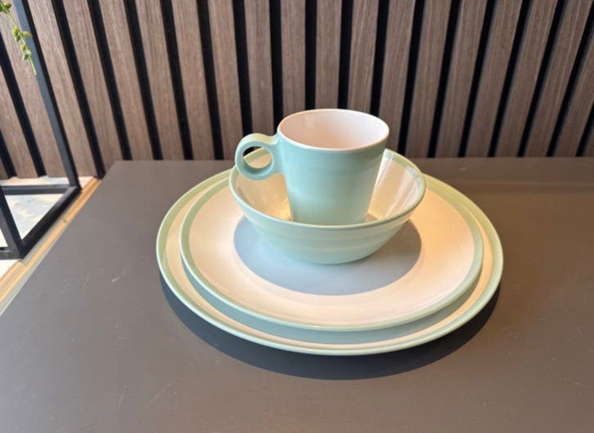 Mepal Flow servies set - Mintgroen, Ophalen of Verzenden, Zo goed als nieuw