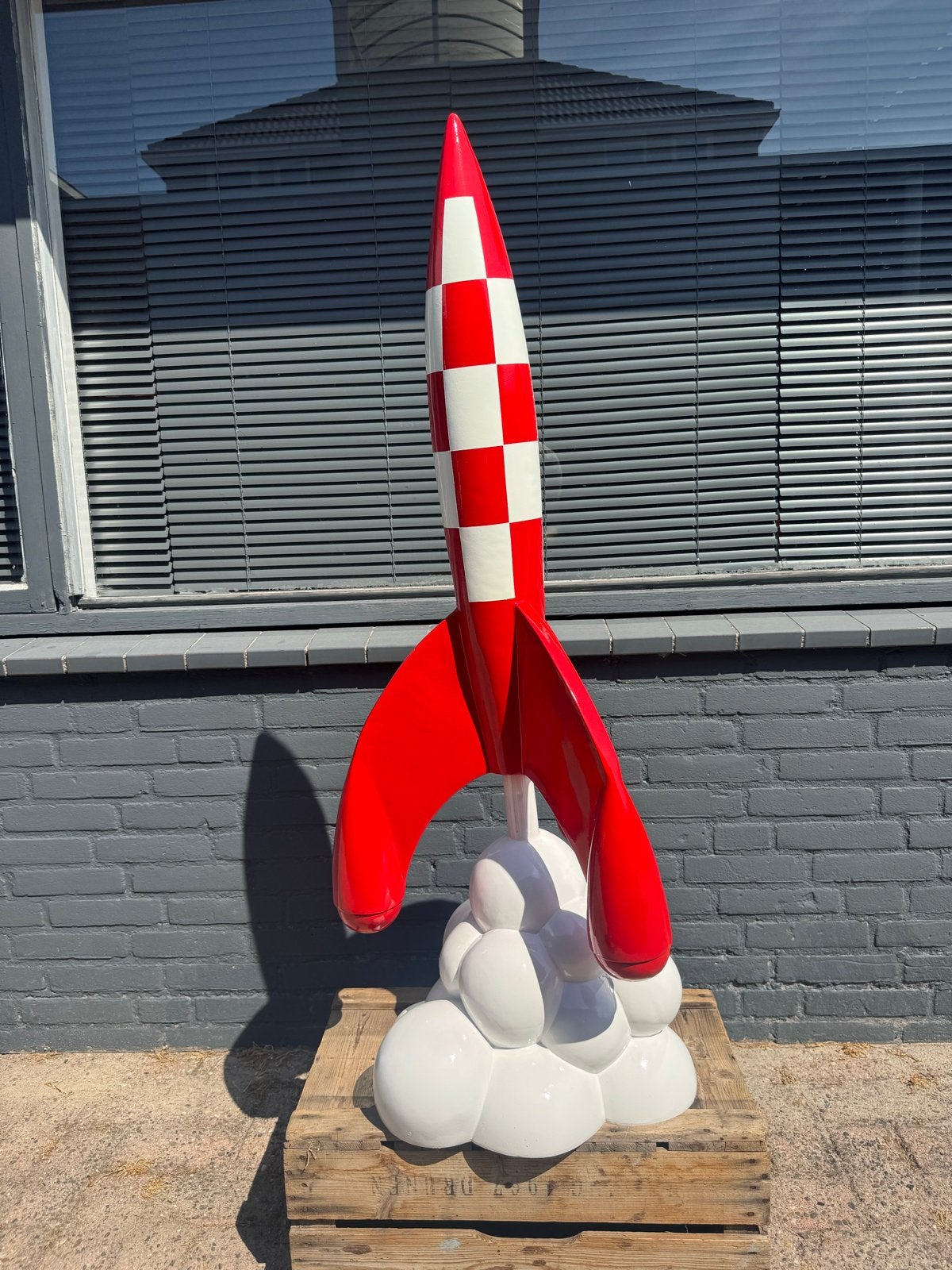 Grote Raket van Kuifje - Decoratie Beeld, Verzamelen, Stripfiguren, Ophalen, Kuifje, Zo goed als nieuw, Beeldje of Figuurtje