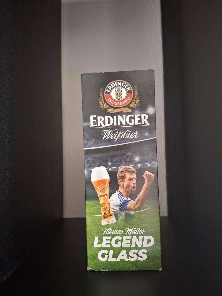 8 Erdinger Weissbier Thomas Müller Legend Glazen, Ophalen, Nieuw, Bierglas