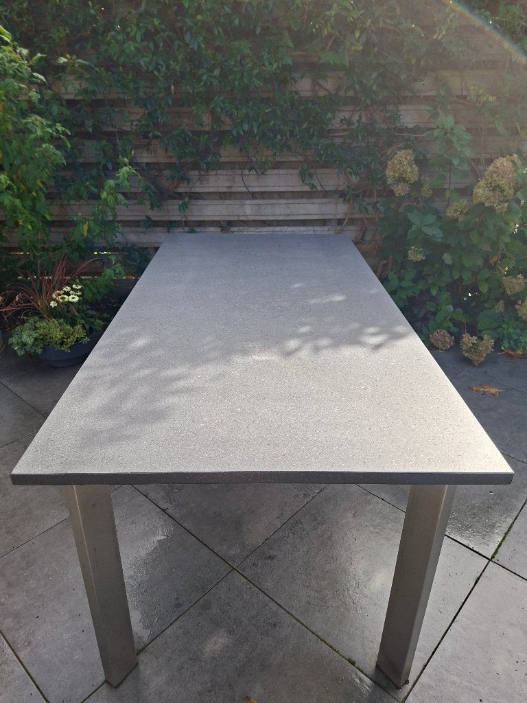 Granieten tuintafel, Ophalen, Gebruikt, Rechthoekig, Overige materialen