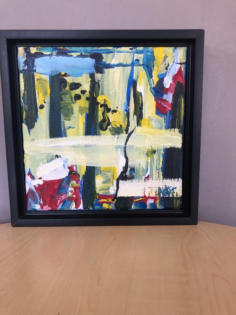 2 x schilderij Angelique van den Hogen, Ophalen of Verzenden