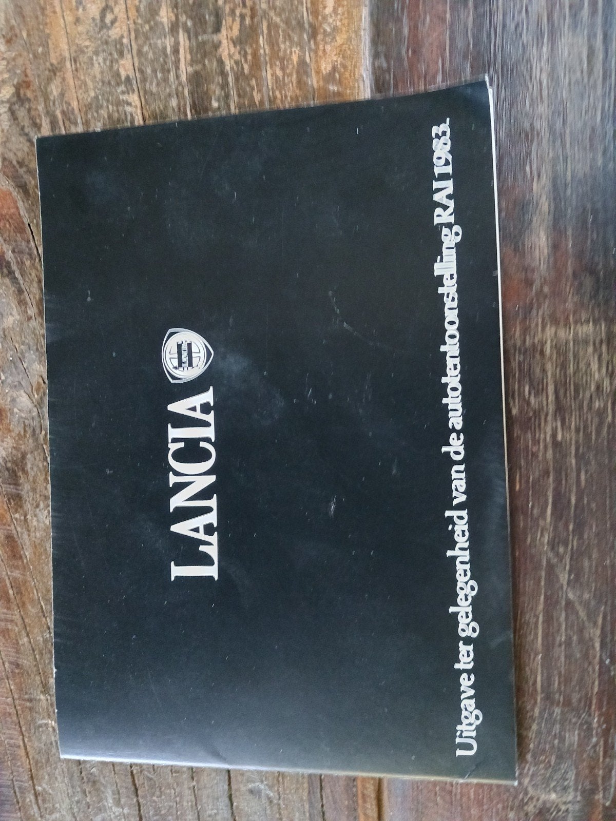Lancia folder AutoRAI 1983, Ophalen of Verzenden, Gelezen, Overige merken