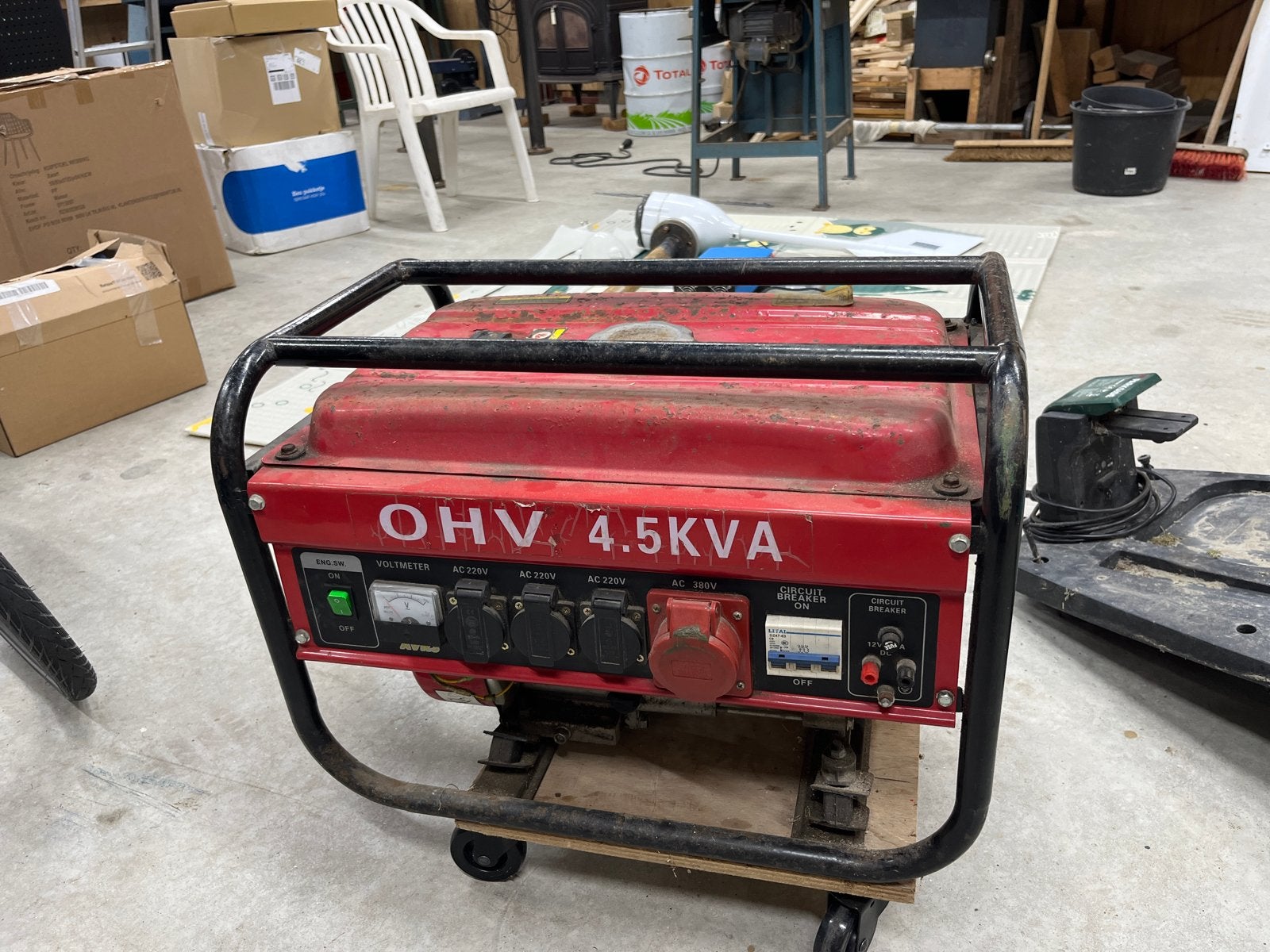 Gebruikte OHV 4.5 KVA Benzine Aggregaat, Ophalen, Gebruikt