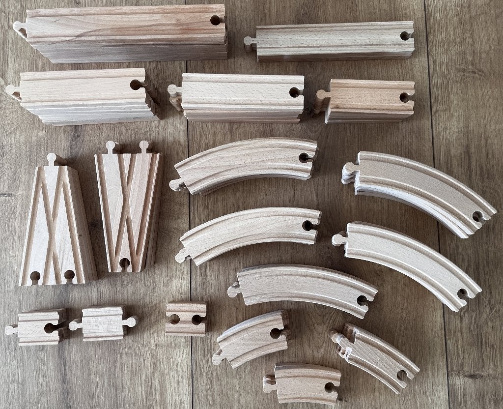 IKEA LILLABO Treinset 105-delig, Ophalen of Verzenden, Zo goed als nieuw, Duw- of Trekspeelgoed