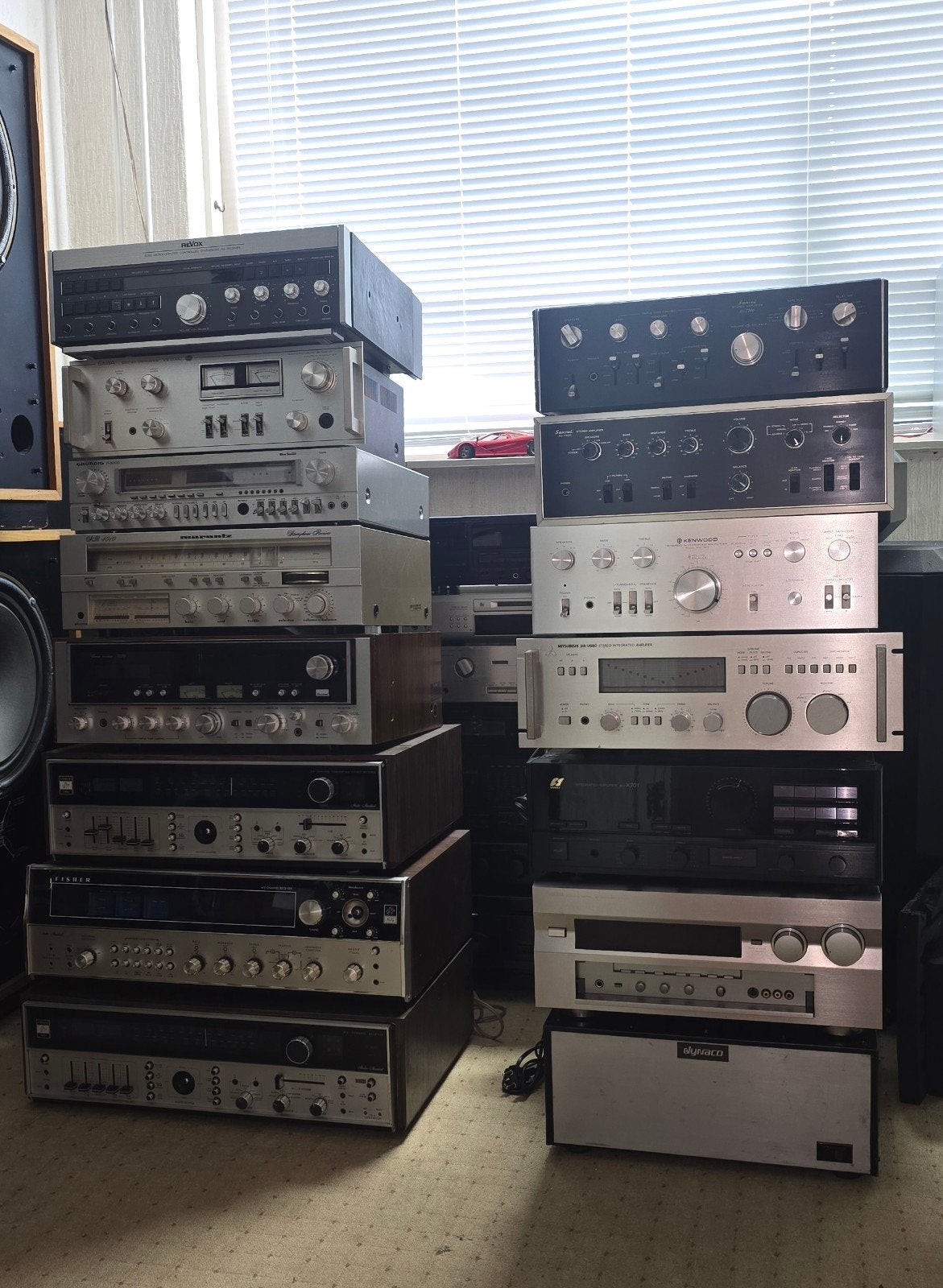 sansui Yamaha Kenwood marantz  300×15=4500€, Gebruikt, 60 tot 120 watt, Stereo, Ophalen