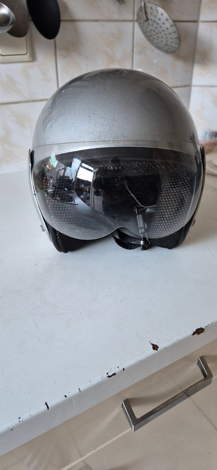 scooter helm, Ophalen