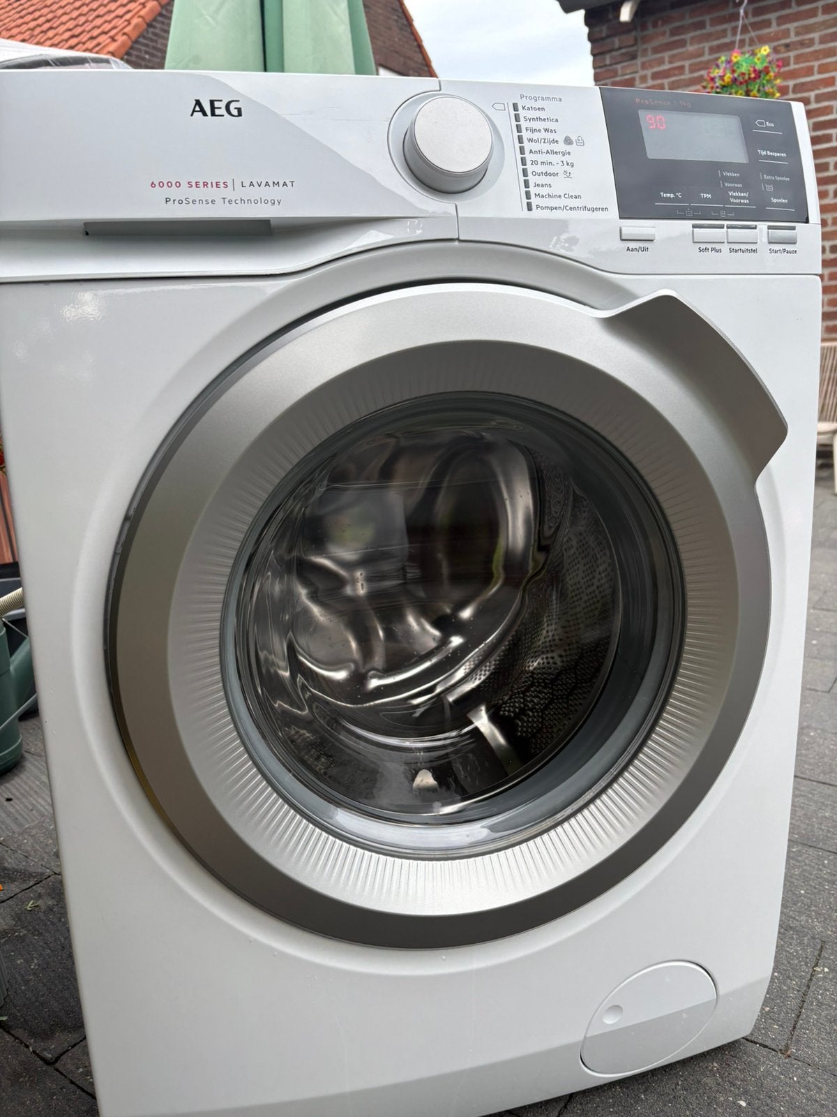 Aeg wasmachine, 8 tot 10 kg, Ophalen of Verzenden, 85 tot 90 cm, 1600 toeren of meer
