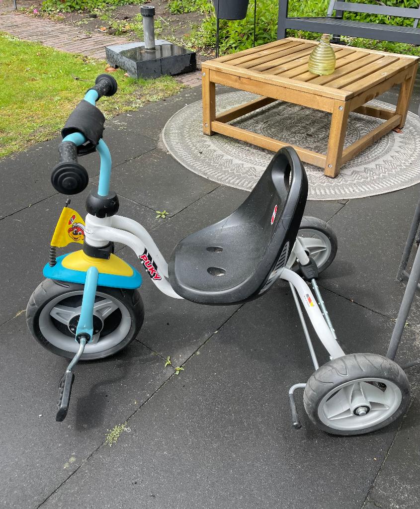 Puky driewieler met duwstang, Fietsen en Brommers, Ophalen, Gebruikt, Terugtraprem, Duwstang
