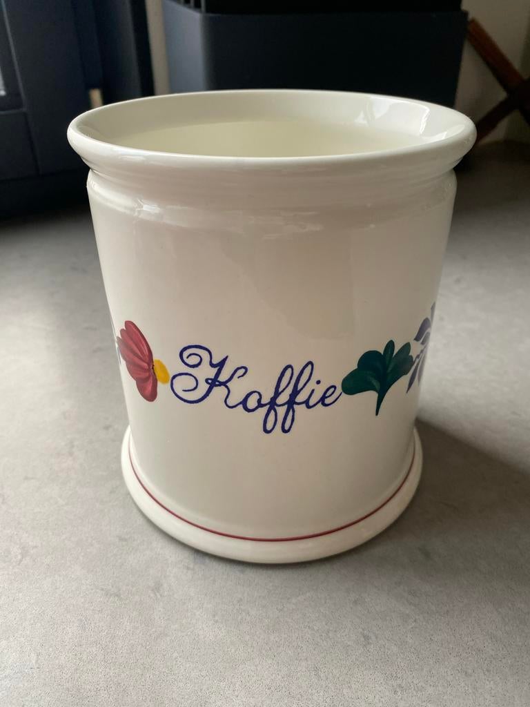 Boerenbont koffiepot zonder deksel - Boch, Huis en Inrichting, Keuken | Servies, Gebruikt, Keramiek, Overige typen, Ophalen of Verzenden