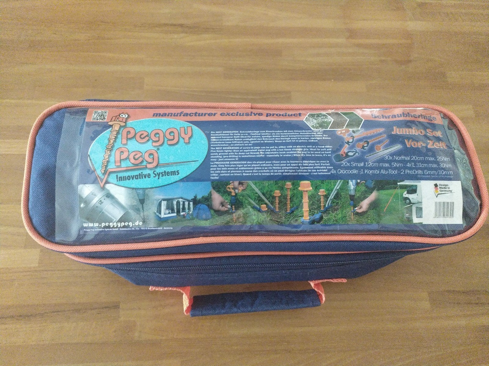 Peggy Peg Jumbo-set, Caravans en Kamperen, Kampeeraccessoires, Zo goed als nieuw, Ophalen of Verzenden