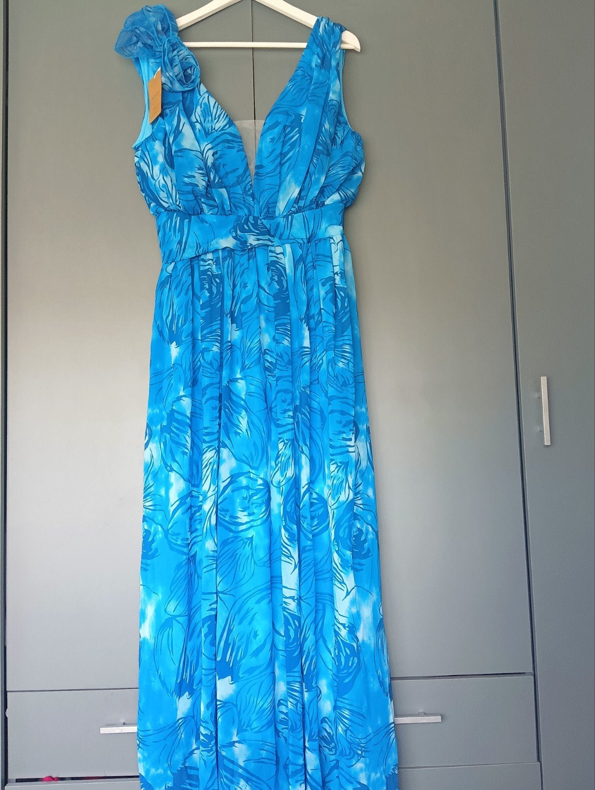 Prachtige gevoerde jurk mt L, geschikt voor bv een bruiloft, Kleding | Dames, Gelegenheidskleding, Galajurk, Blauw, Maat 42/44 (L)