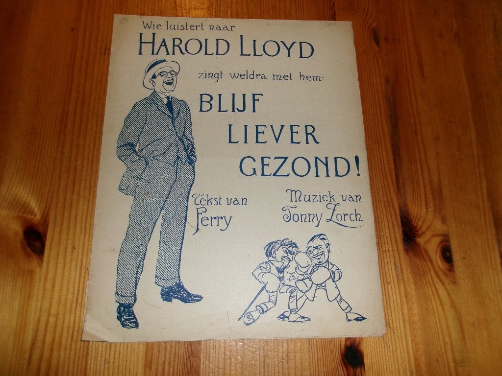 Blijf liever gezond - tonny zorchberg / ferry harold lloyd, Zang, Gebruikt, Ophalen of Verzenden, Artiest of Componist