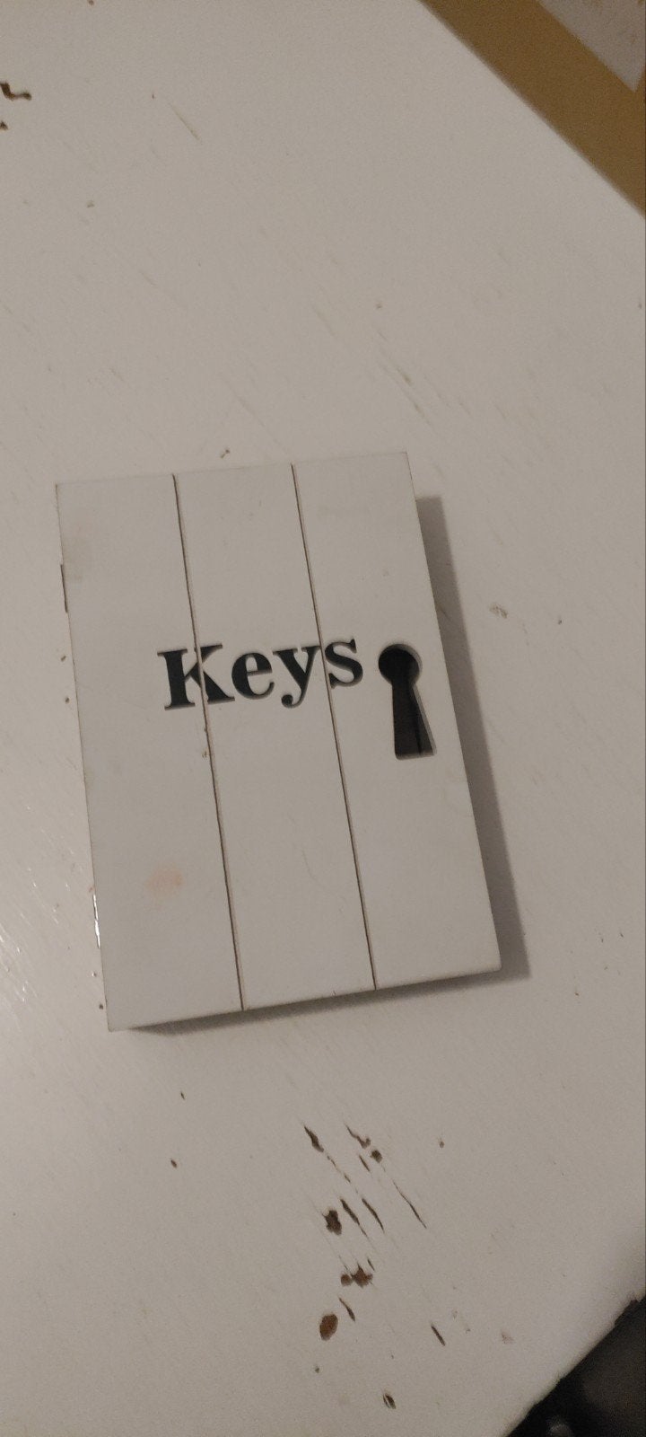 Sleutelkastje 'Keys' - Wit Hout, Hout, Gebruikt, Ophalen of Verzenden, Landelijk