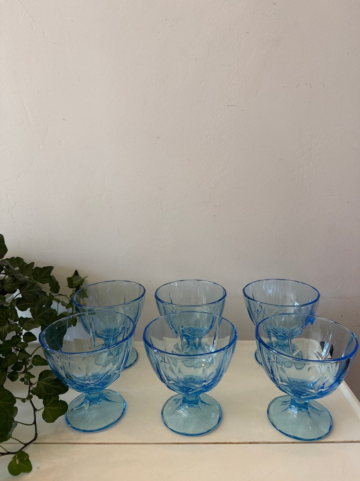 Set van 6 vintage Luminarc coupe glazen