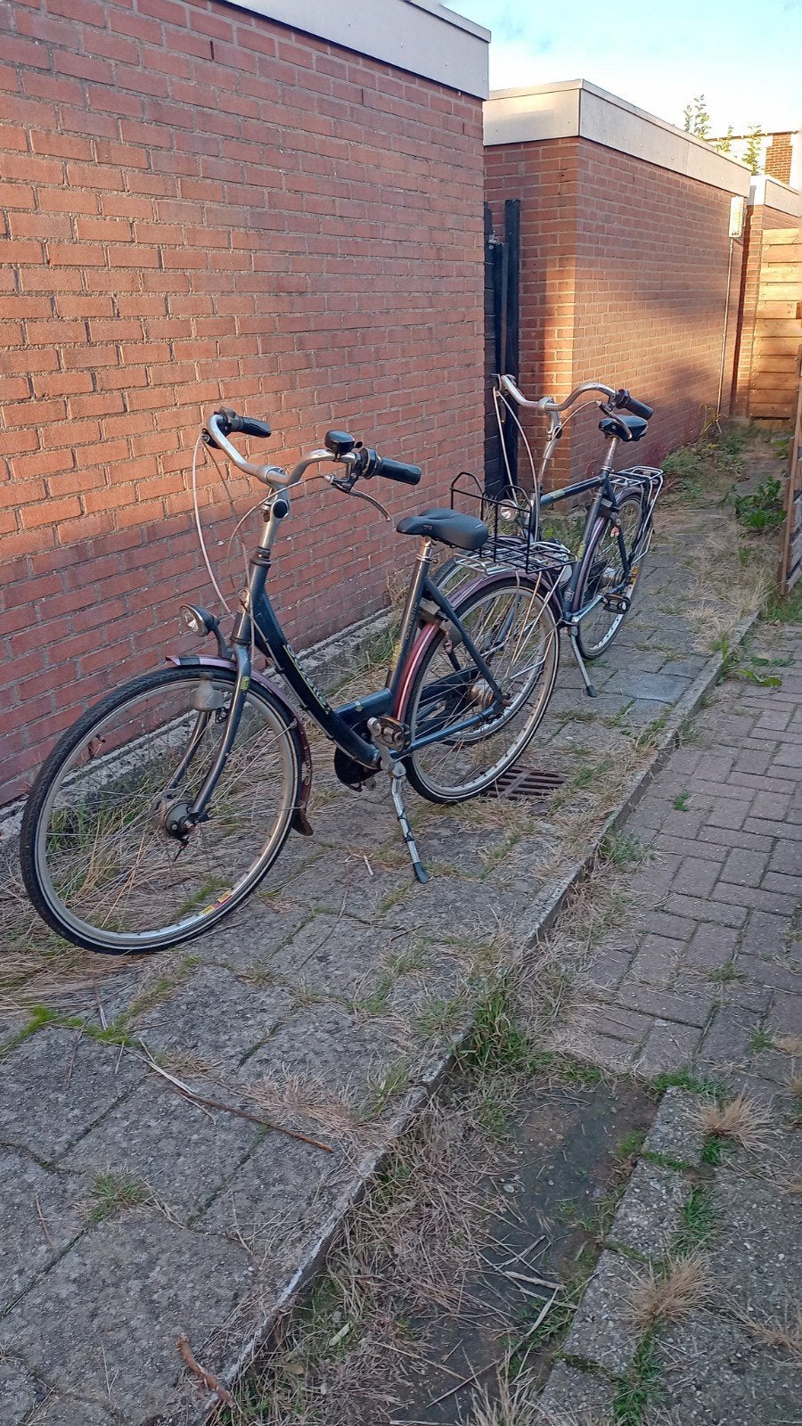 2 Gazelle fietsen (man/vrouw) met slot en bidon, Ophalen, Versnellingen, Gazelle, Trommelrem