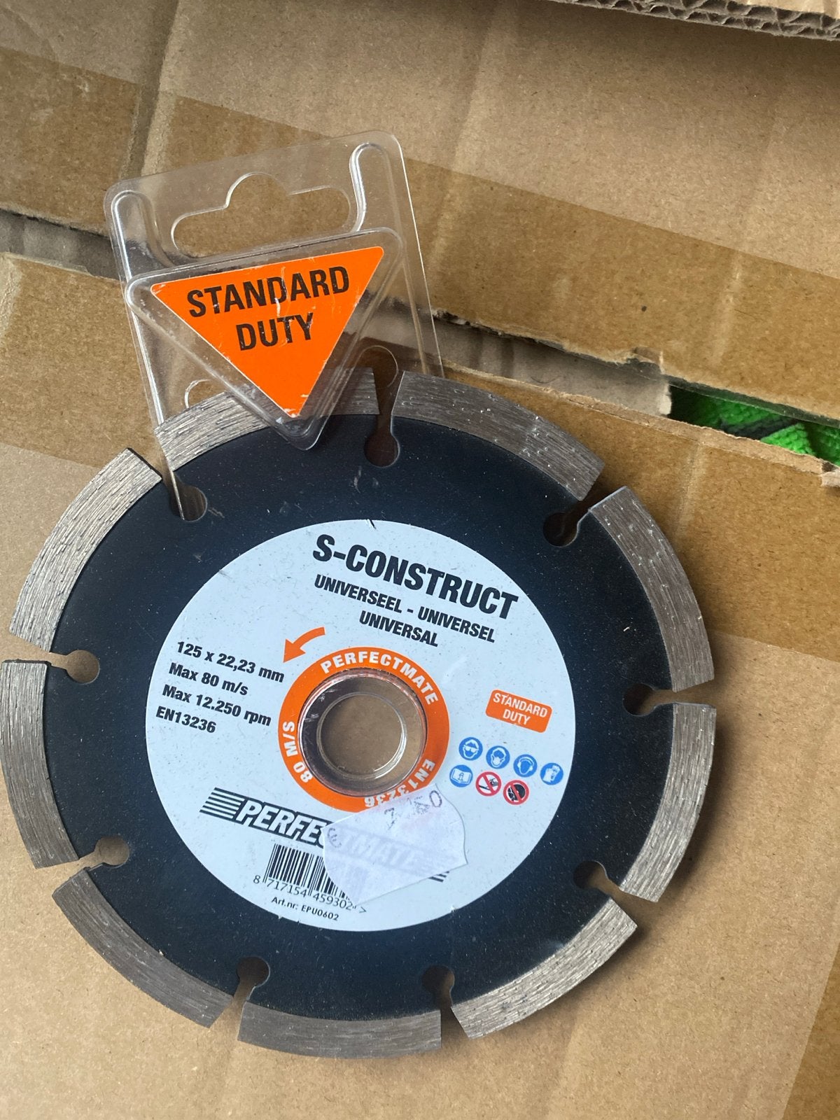 5x Nieuwe S-Construct Universeel Diamant Zaagbladen 125x22,2, Onbekend, Nieuw, Ophalen of Verzenden, Onbekend