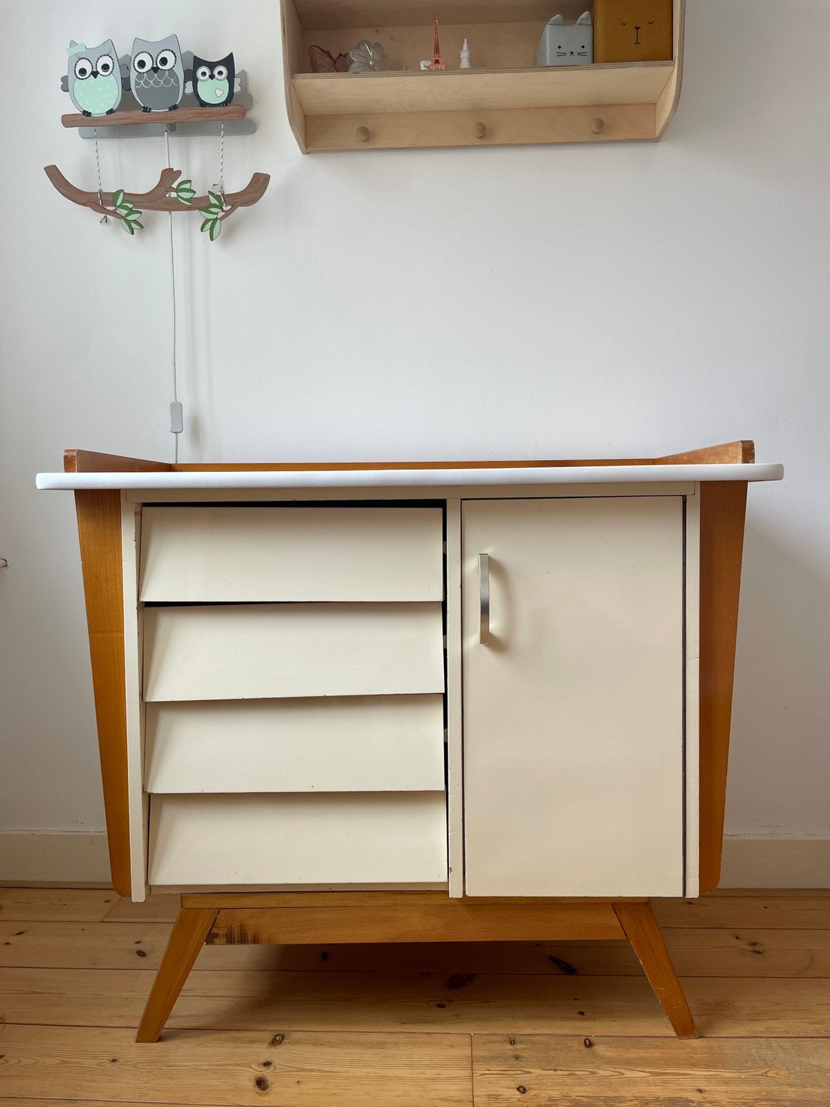 Vintage jaren ‘50 commode origineel, Gebruikt, 50 tot 70 cm, Ophalen of Verzenden, 100 cm of meer