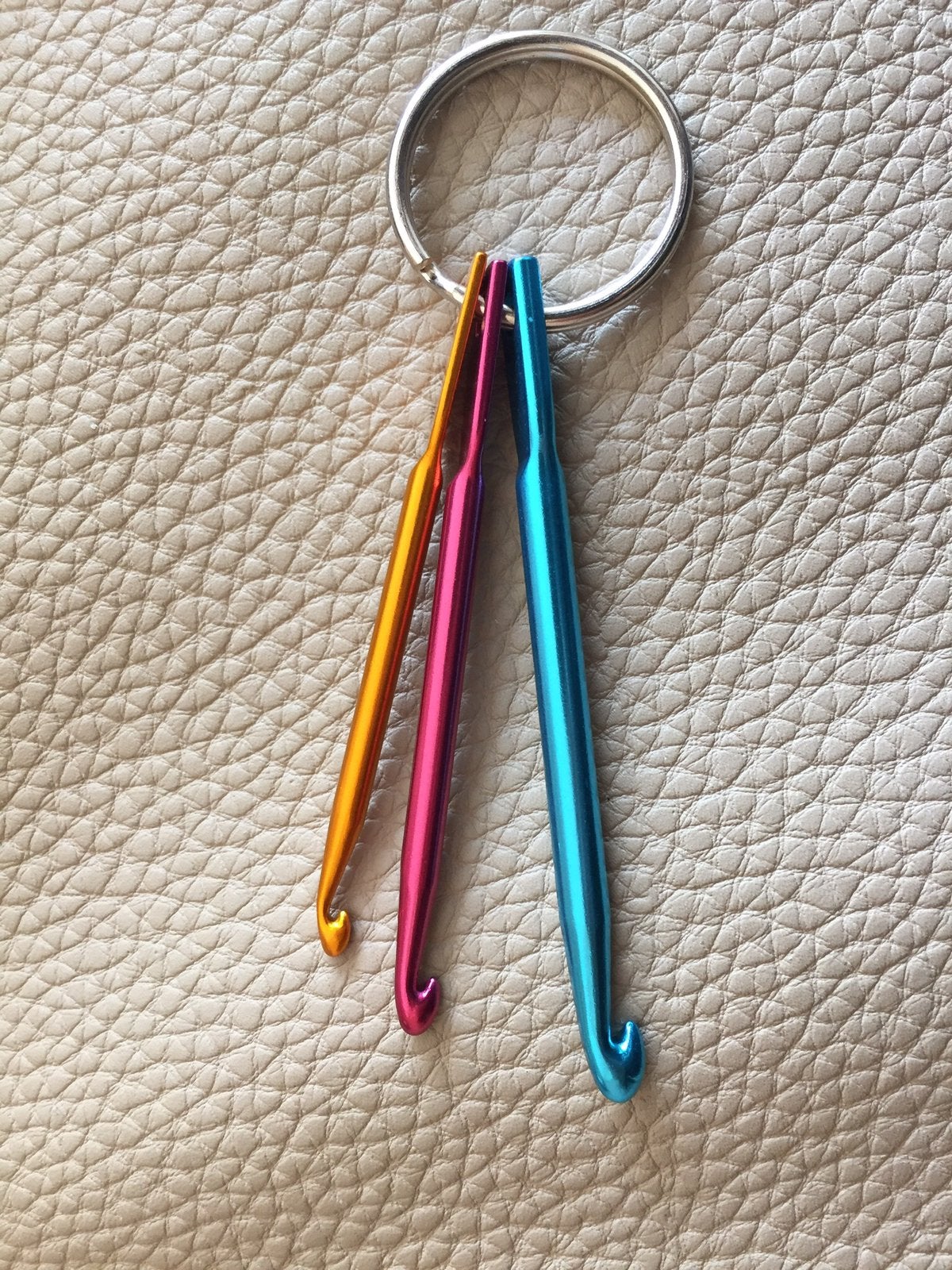 Nieuw! Haaknaald nr 3, 4, 5 sleutelhanger reishaaknaalden., Ophalen of Verzenden, Nieuw