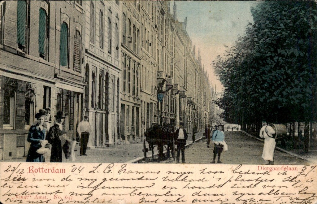 Rotterdam - Diergaardelaan - Vivat 647, Ophalen of Verzenden, Voor 1920, Gelopen, Zuid-Holland