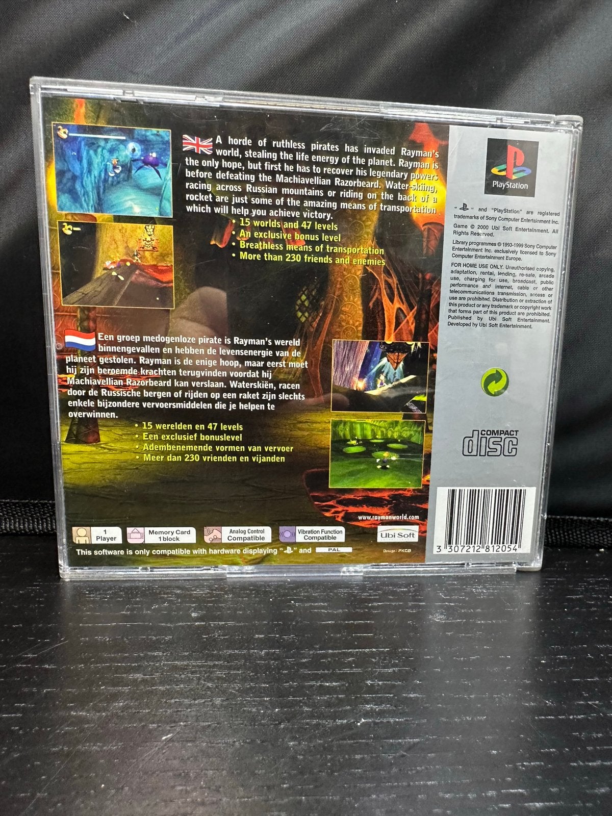 Rayman 2 The Great Escape - PlayStation 1 (PS1), D, F, Gebruikt, Verzenden